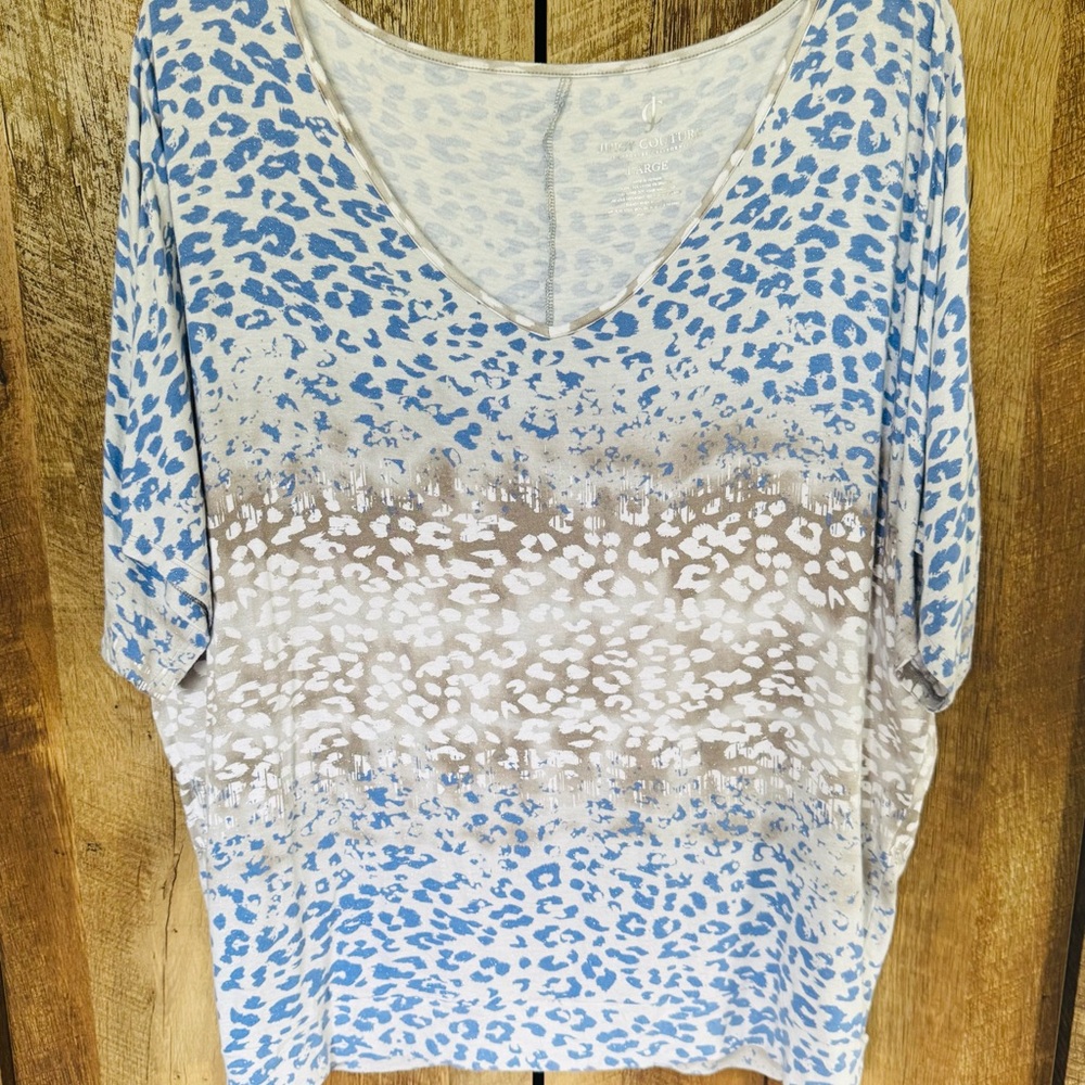 Juicy Couture Women’s Loose Fitting Top Blouse, Size Large